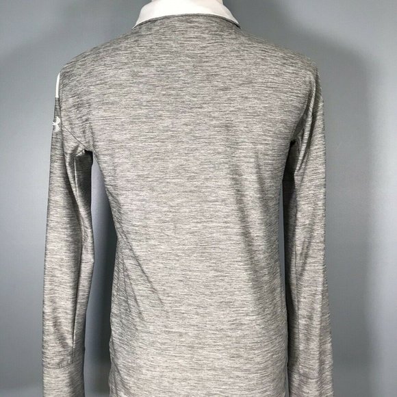 Under Armour Womens Loose Fit Long Sleeve Pullover Golf Shirt S Small Gray - Picture 4 of 8